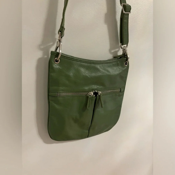 Vintage Alfred Sung Green Crossbody Purse - Picture 4 of 8
